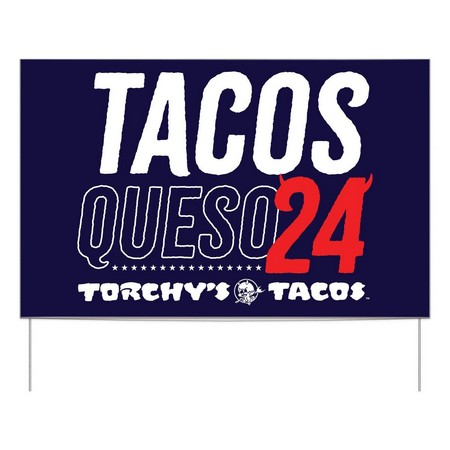 Tacos Queso Yard Sign